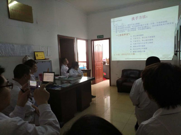 市中醫(yī)院從手衛(wèi)生開始加強(qiáng)院感控制